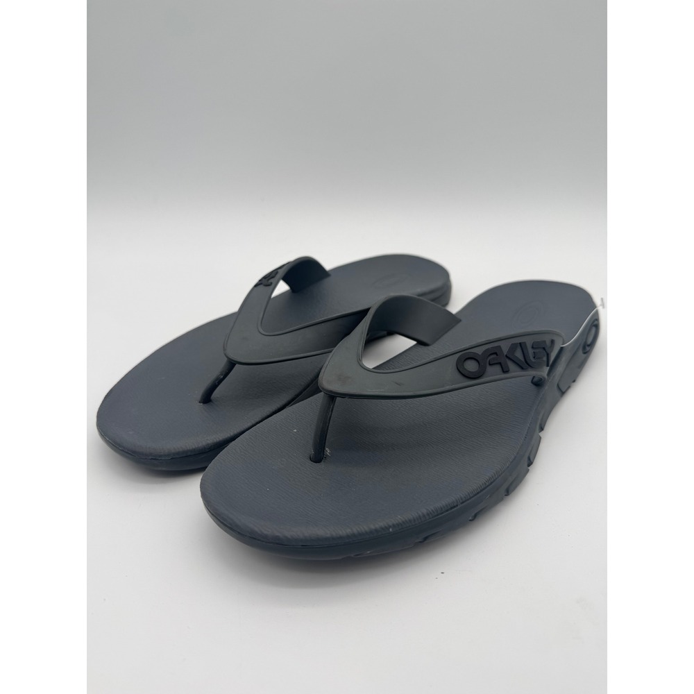 Oakley Flip Flops Black Men's US 12 Thong Sandals Comfort Casual